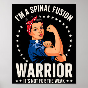 Poster Conception de fusion vertébrale pour femmes filles
