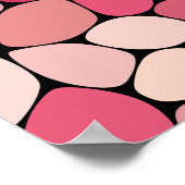 Poster Conception de galets organiques dans les tons rose (Coin)