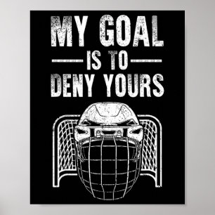 Poster Conception de gardien de but de hockey sur glace d