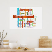 Poster Conception de gestion stratégique Orange (Cuisine)