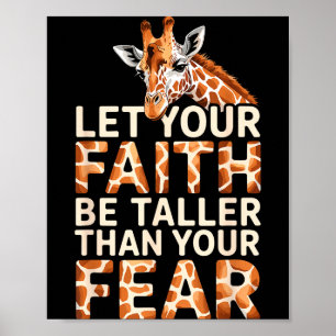 Poster Conception de girafe mignonne pour hommes femmes a