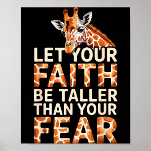 Poster Conception de girafe mignonne pour hommes femmes a