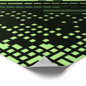 Poster Conception de grille de carrés et de lignes diagon (Coin)