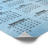 Poster Conception de hockey sur glace Calendrier 2025 Aff (Coin)