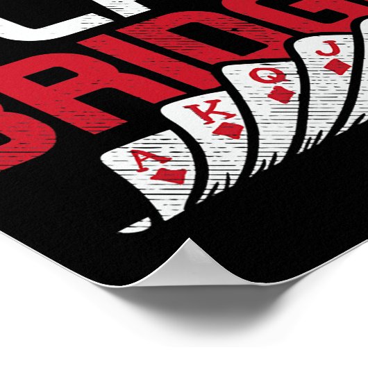 Poster Conception De Jeu Carte Pont Pour Bridge Lover Pla (Coin)