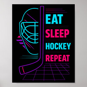 Poster Conception de jeu de hockey pour les joueurs de ho