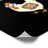 Poster Conception de jeu de poulet drôle Ltd Uni Chicken (Coin)