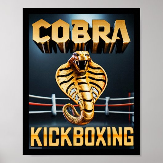Poster Conception de kickboxing Cobra par Don Castillo (Devant)