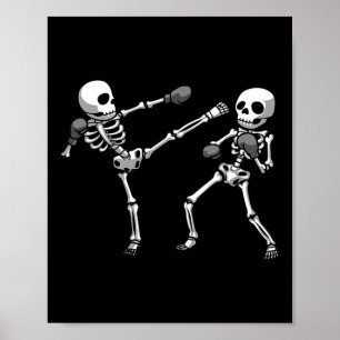 Poster Conception de kickboxing cool pour hommes femmes k