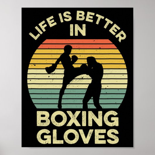 Poster Conception de kickboxing pour un combattant de Mua (Devant)