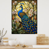 Poster Conception de la fenêtre Peacock en verre tendu (Cuisine)