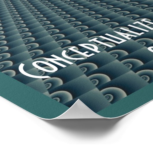 Poster Conception de la pensée créative Conceptualiser (Coin)