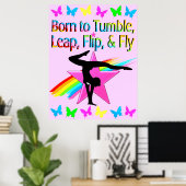 POSTER CONCEPTION DE LA PETITE FILLE GYMNASTICS (Bureau à domicile)
