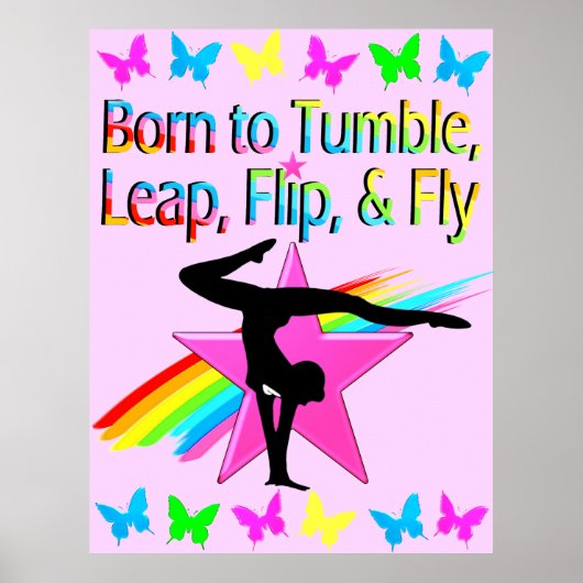POSTER CONCEPTION DE LA PETITE FILLE GYMNASTICS (Devant)