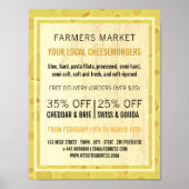 Poster Conception de la planche à fromage, publicité Chee (Devant)