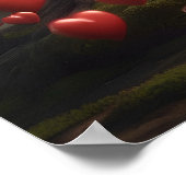 Poster Conception de la Saint Valentin, Coeur sur les arb (Coin)
