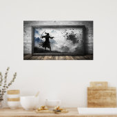 Poster Conception de la télévision par cadre (Cuisine)