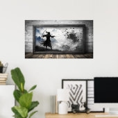 Poster Conception de la télévision par cadre (Bureau à domicile)