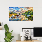 Poster Conception de la télévision par cadre (Bureau à domicile)