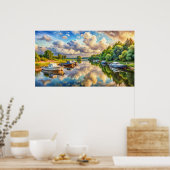 Poster Conception de la télévision par cadre (Cuisine)