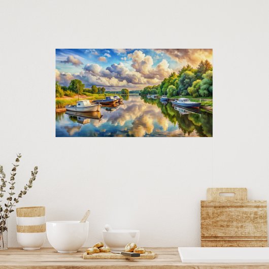 Poster Conception de la télévision par cadre (Cuisine)