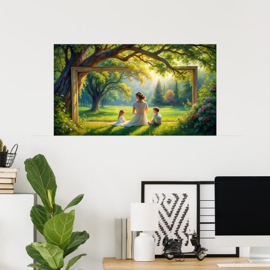 Poster Conception de la télévision par cadre (Bureau à domicile)