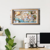 Poster Conception de la télévision par cadre (Bureau à domicile)