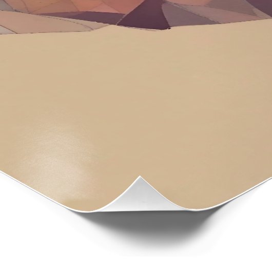 Poster Conception de la tête d'ours basse (Coin)