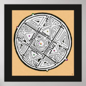 Poster conception de labyrinthe 5 solutions (Devant)