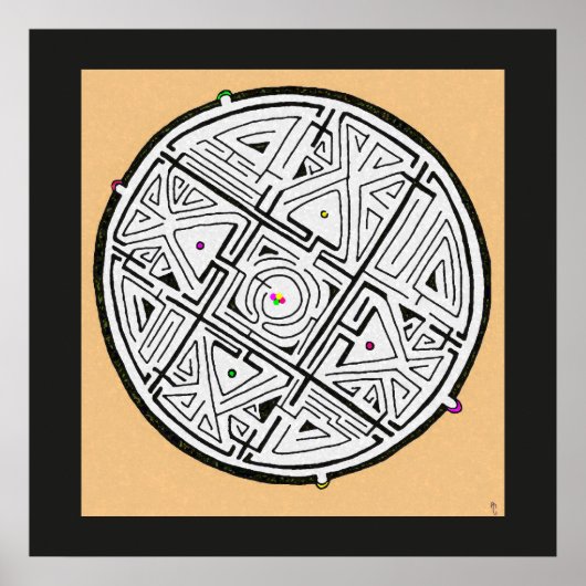 Poster conception de labyrinthe 5 solutions (Devant)