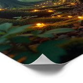 Poster Conception de l'affiche de l'arbre forestier encha (Coin)