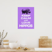 Poster Conception de l'affiche pour hippopotames pour gar (Cuisine)