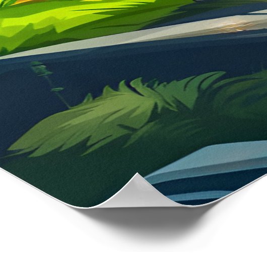 Poster Conception de l'Art numérique randonnée (Coin)