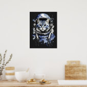 Poster Conception de l'astronaute bleu (Cuisine)