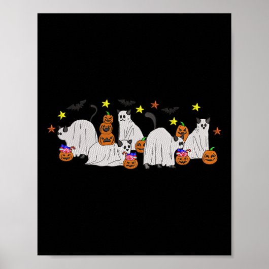 Poster Conception de l'effet de broderie pour fantôme de (Devant)