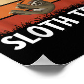 Poster Conception De L'Équipe Badminton Sloth Pour Les Jo (Coin)