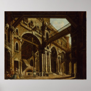 Poster Conception de l'étape pour l'acte III de l'opéra