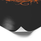 Poster Conception de lune de Halloween de berger allemand (Coin)