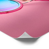 Poster Conception de lunettes de soleil à thème, rose coo (Coin)