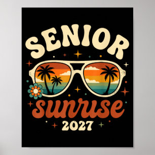 Poster Conception de lunettes de soleil tropicales Senior