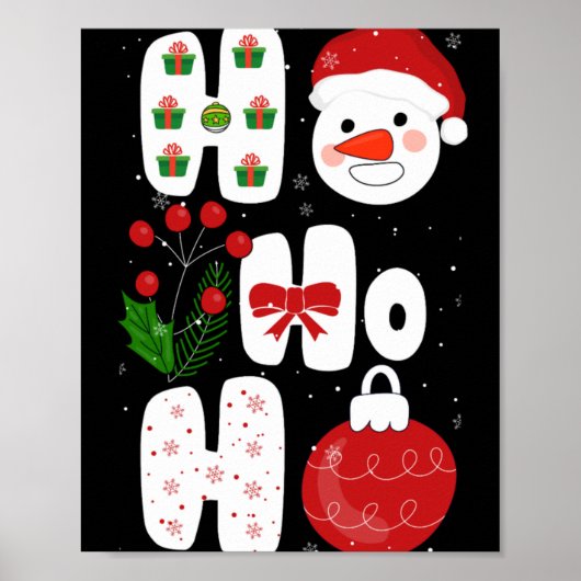 Poster Conception de magie d'hiver Rétro Noël d'hiver Vec (Devant)