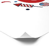 Poster Conception de maillot patriotique d'infirmière de (Coin)