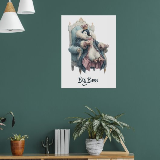 Poster Conception de manchot Big Boss Winter (Salon 1)