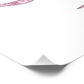 Poster Conception de Mandala Soleil Rose (Coin)