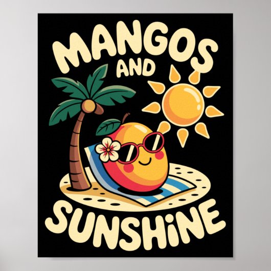 Poster Conception de mangue pour hommes femmes végane ama (Devant)