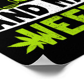 Poster Conception De Mauvaises Herbes De Chat Besoin Uniq (Coin)