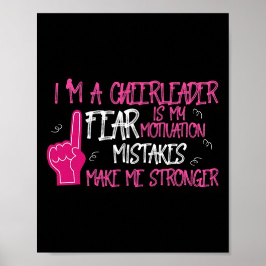 Poster Conception de meneuse de claque motivationnelle  (Devant)