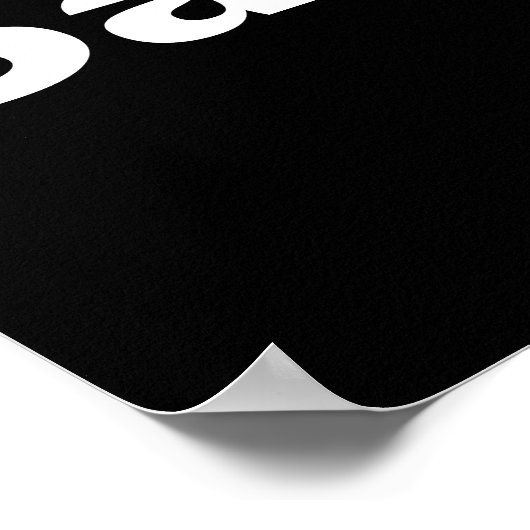 Poster conception de minimalisme d'un mot (Coin)