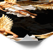 Poster Conception de motif d'anges dorés célestes  (Coin)