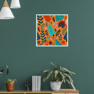 Poster Conception de motif de Noël lumineux